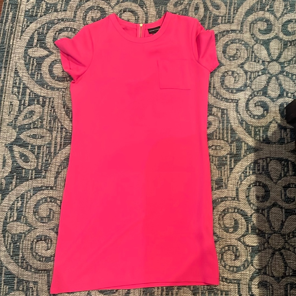 Adrienne vittadini pink women’s dress size 4 small like Lilly Pulitzer Zara